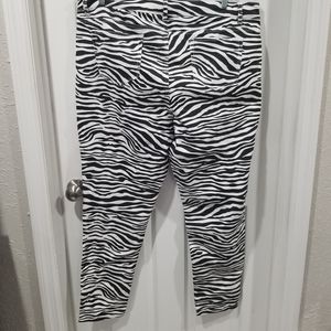 Zebra print jeans